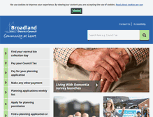 Tablet Screenshot of broadland.gov.uk