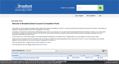Desktop Screenshot of consult.broadland.gov.uk