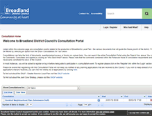 Tablet Screenshot of consult.broadland.gov.uk